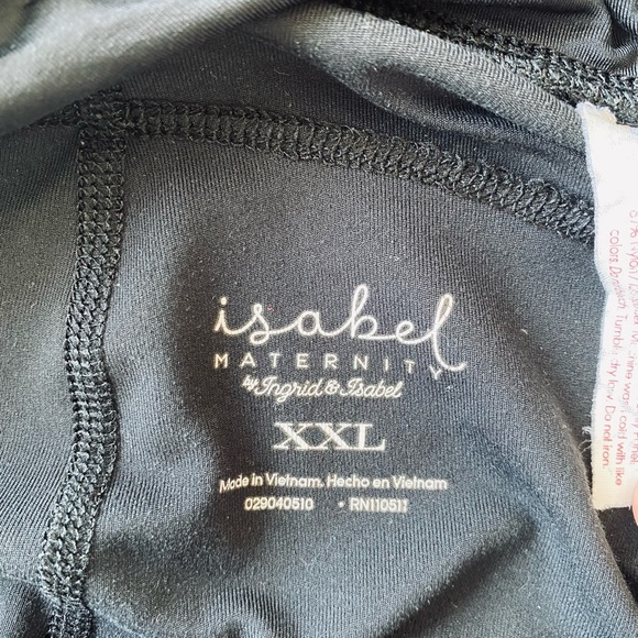 Isabel Maternity Black Cropped Leggings - Picture 5 of 5